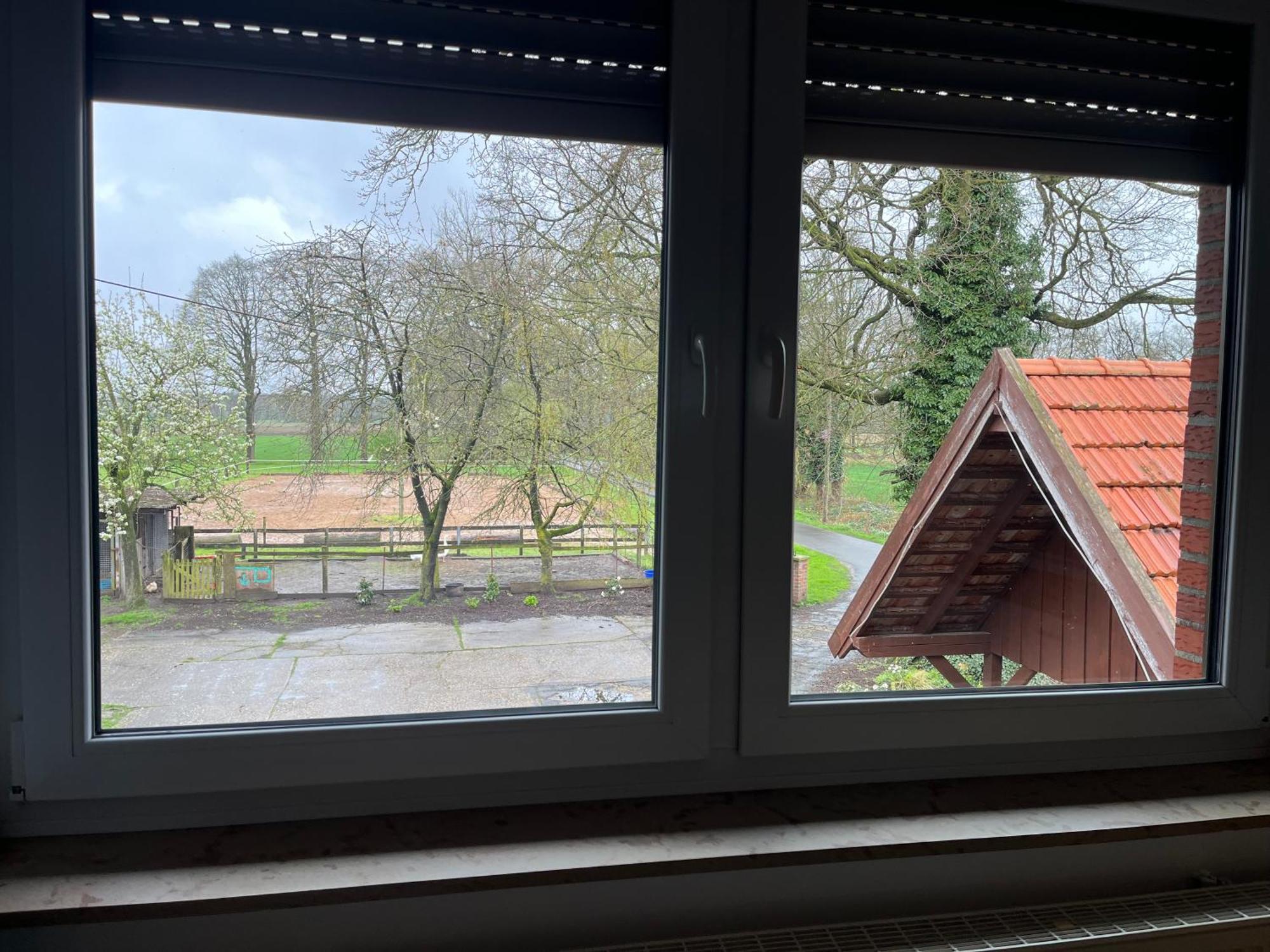 Wunderschoene Ferienwohnung Mit Balkon Auf Dem Bauernhof Greven Extérieur photo